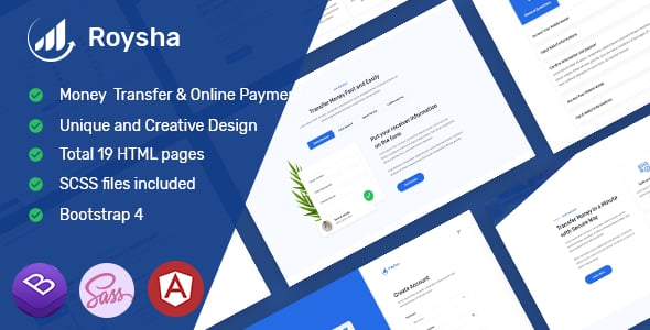 Roysha - Angular Money Transfer and Online Payments Template