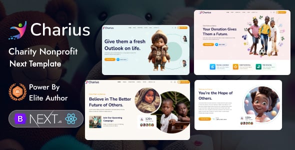 Charius - Charity Nonprofit Next Js Template