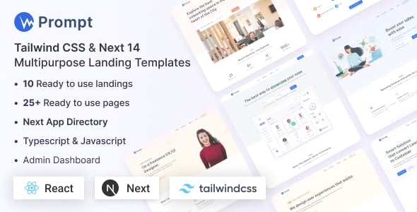 Prompt - Tailwind CSS & Next.js Multipurpose Landing Template
