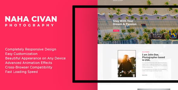 Naha Civan - Photography Portfolio Bootstrap 5 Template