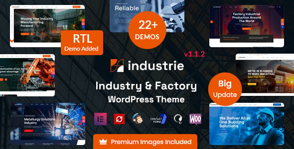 Industrie - Factory & Industry WordPress Theme