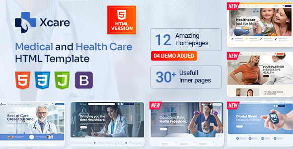 Xcare - Medical and Health Care HTML Template