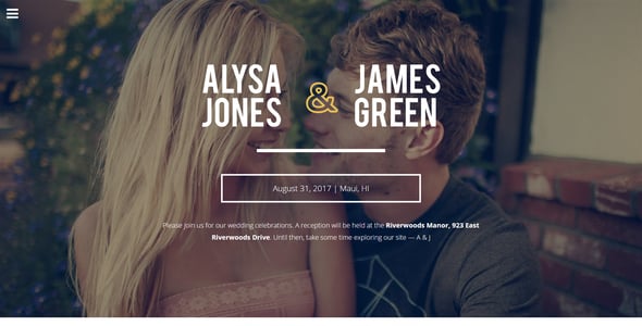 Cherished - Responsive Wedding WordPress Theme