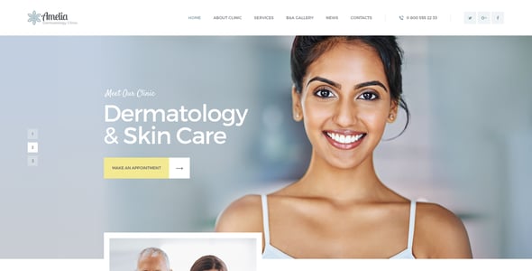 Accalia | Dermatology Clinic & Cosmetology WordPress Theme + Elementor