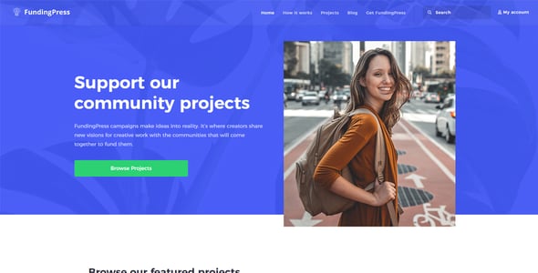Fundingpress - The Crowdfunding WordPress Theme