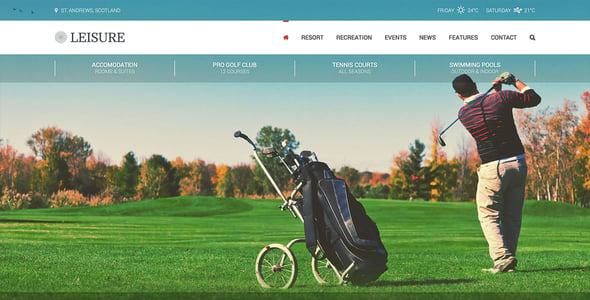 Hotel Leisure WordPress Theme