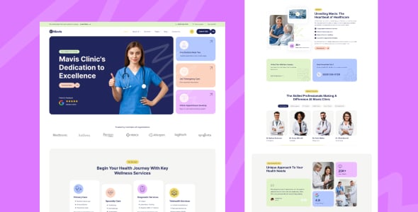 Mavis - Doctor & Medical Clinic Elementor WordPress Theme