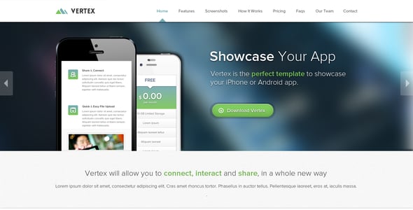 Vertex - Single Page App Template