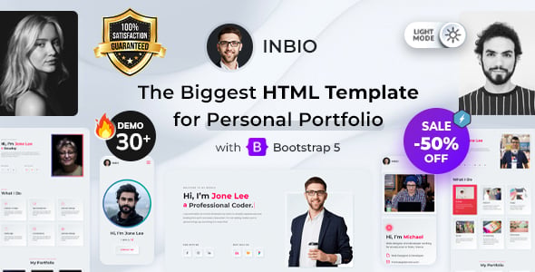 InBio - Personal Portfolio HTML Template