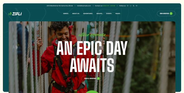 Zipli - Outdoor Adventures WordPress Theme