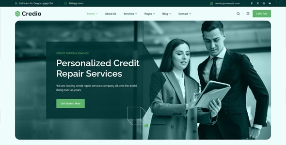 Credio - Business and Finance WordPress