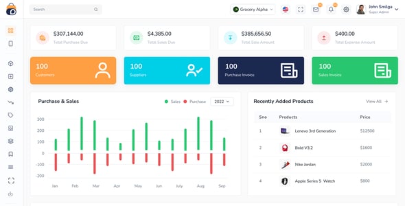 DreamsPOS - POS & Inventory Management Admin Dashboard Template (HTML Angular 17 React Vue Laravel)