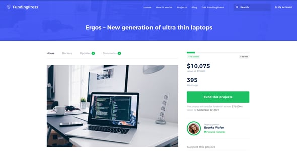 Fundingpress - The Crowdfunding WordPress Theme