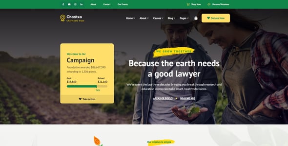 Charitxa | Multipurpose Nonprofit WordPress Theme