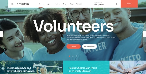 Philantrop | Charity & Nonprofit WordPress Theme