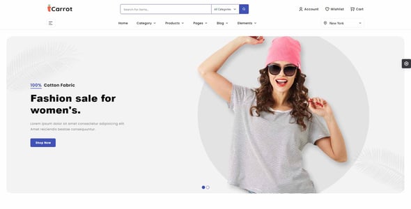 Carrot - Multipurpose eCommerce + Admin HTML Template