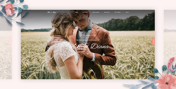Sweetinz - Creative OnePage Wedding WordPress Theme