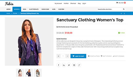 Fabia - Multipurpose Responsive WooCommerce WordPress Theme