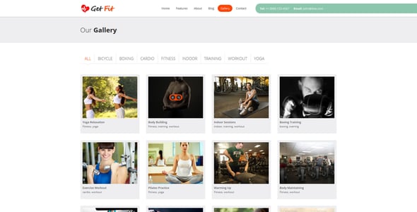 GetFit - Fitness Gym WordPress Theme