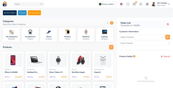 DreamsPOS - POS & Inventory Management Admin Dashboard Template (HTML Angular 17 React Vue Laravel)