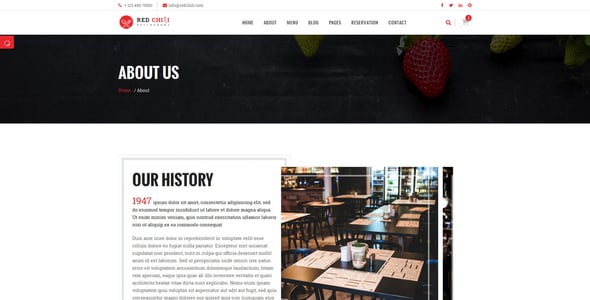 Red Chili - Restaurant HTML5 Template