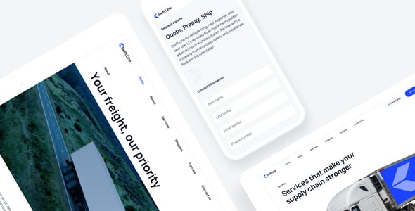 SwiftLine – Transportation Logistics WordPress Theme