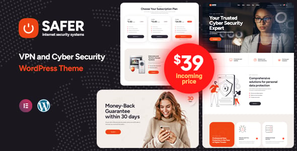Safer - VPN, Cyber Security and CCTV WordPress Theme