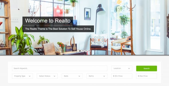 Realto - WordPress Theme for Real Estate Companies