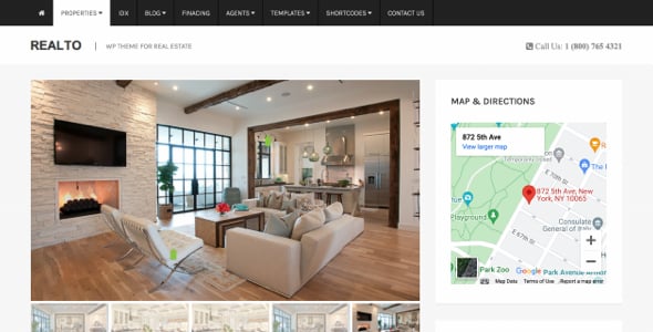 Realto - WordPress Theme for Real Estate Companies