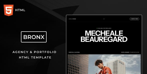 Bronx - Personal Portfolio HTML