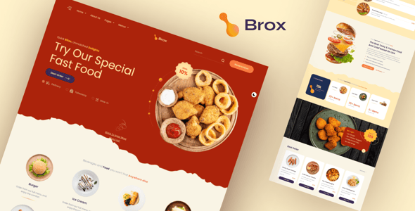 Brox - Vue.js Template for Fast Food & Quick Service Restaurants