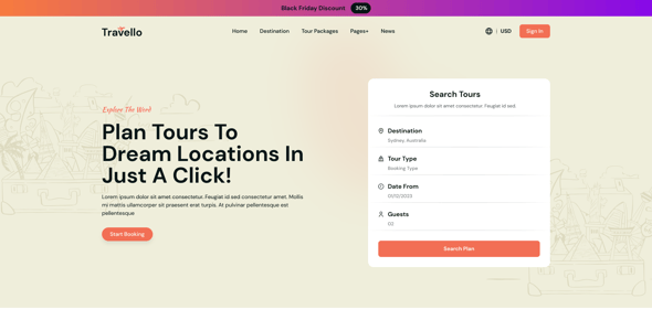 Travello - Multipurpose travel and tour booking