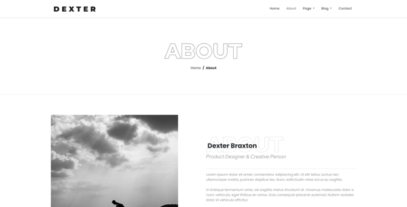 Dexter  - Personal Portfolio HTML Template