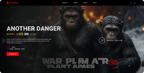 Streamit | Video Streaming Admin Template (VueJS, React JS, Laravel, HTML) + RTL