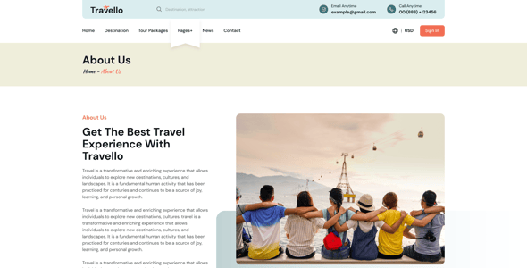 Travello - Multipurpose travel and tour booking
