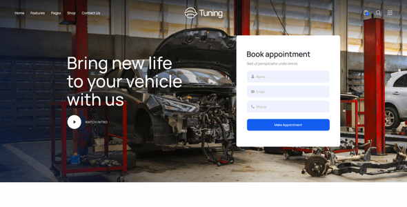 Tuning - Car Detailing & Dealer Shop WordPress theme