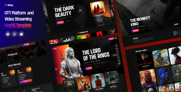 Holaa - OTT Platform and Video Streaming React NextJs Template
